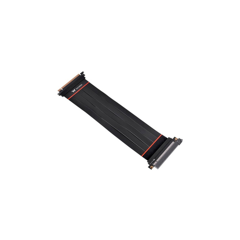 Thermaltake PCIe Extender Kabel 4.0 16x 30cm, Verlängerungskabel(schwarz)