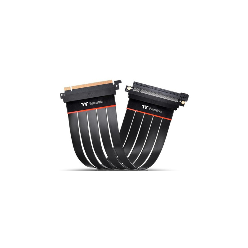 Thermaltake PCIe Extender Kabel 4.0 16x 30cm, Verlängerungskabel(schwarz)