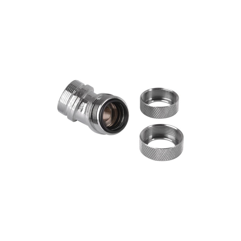 Thermaltake Pacific G1/4 PETG Tube 45-Degree Dual Compression, Adapter(silber, 16mm OD)
