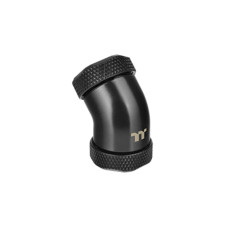 Thermaltake Pacific G1/4 PETG Tube 45-Degree dual compression 12mm OD , Wasserkühlung(schwarz)