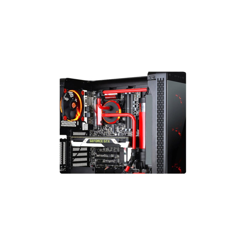 Thermaltake Pacific G1/4 PETG Tube 45-Degree dual compression 12mm OD , Wasserkühlung(schwarz)