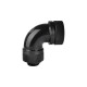 Thermaltake Pacific G1/4 PETG Tube 90-Degree Compression 16mm, Anschlüsse(schwarz, CL-W097-CA00BL-A)