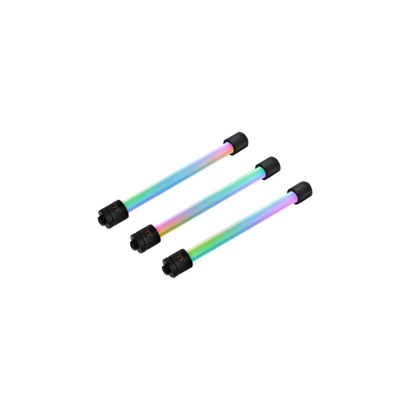 Thermaltake Pacific RGB Plus TT Premium Edition G1/4 PETG Tube 16mm OD 12mm ID Fitting, Verbindung(schwarz, 6 Pack Fittings)