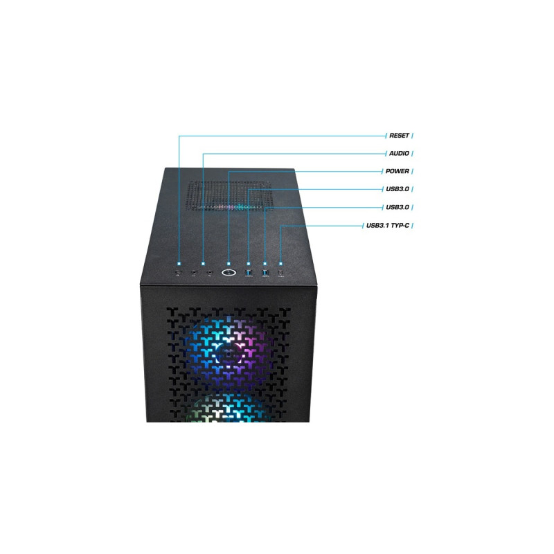 Thermaltake Prospero Black, Gaming-PC(schwarz/transparent, Windows 11 Home 64-Bit, Outlet)