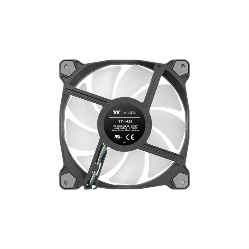 Thermaltake Pure Duo 14 ARGB Sync Radiator Fan, Gehäuselüfter(schwarz/transparent, 2er Set, 1x Controller, Outlet)