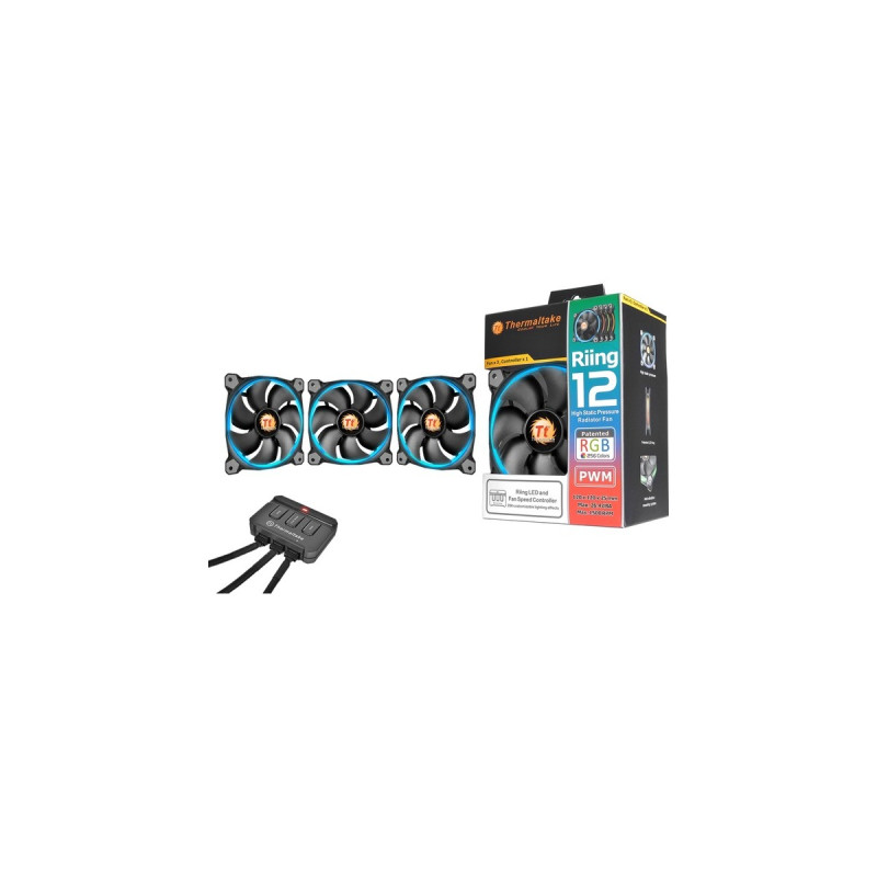 Thermaltake Riing 12 LED RGB, Gehäuselüfter(3er Set)