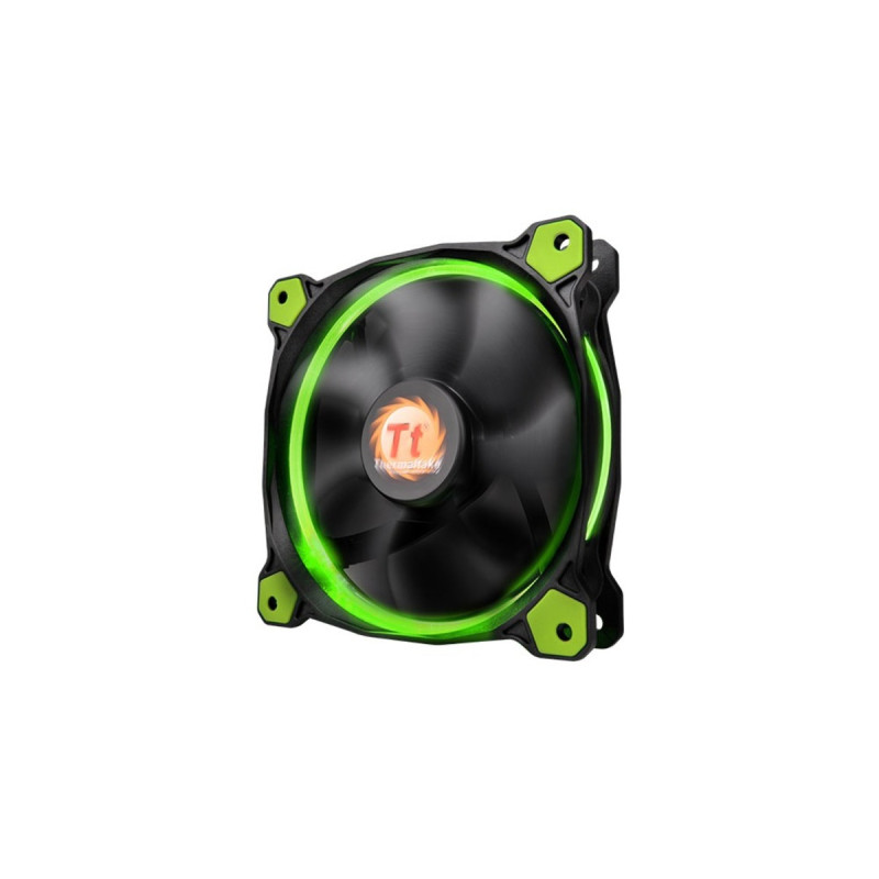 Thermaltake Riing 14 LED Green 140x140x25, Gehäuselüfter(schwarz/grün)