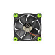 Thermaltake Riing 14 LED Green 140x140x25, Gehäuselüfter(schwarz/grün)
