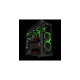 Thermaltake Riing 14 LED Green 140x140x25, Gehäuselüfter(schwarz/grün)