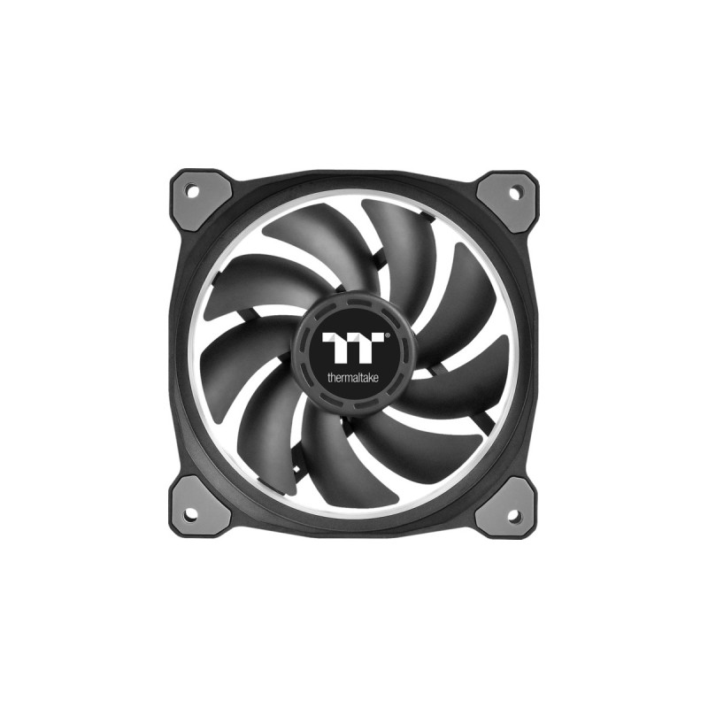 Thermaltake Riing Plus 14 LED RGB Radiator Fan TT Premium, Gehäuselüfter(schwarz, 3er Set, 1x Controller)