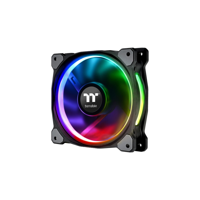 Thermaltake Riing Plus 14 LED RGB Radiator Fan TT Premium, Gehäuselüfter(schwarz, 5er Set, 1x Controller)