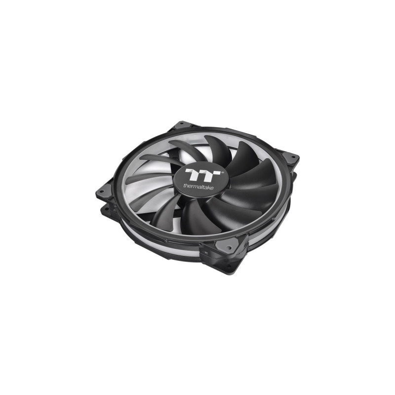 Thermaltake Riing Plus 20 LED RGB Case Fan TT Premium Edition 200x200x30, Gehäuselüfter(schwarz, inkl. Controller)