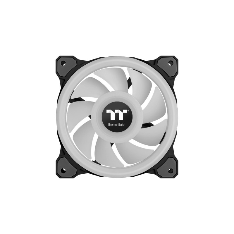 Thermaltake Riing Quad 12 RGB Radiator Fan TT Premium Edition 3 Pack, Gehäuselüfter(schwarz, 3er Set, 1x Controller)