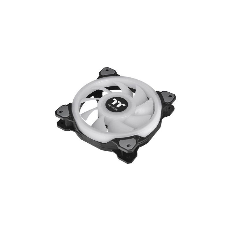 Thermaltake Riing Quad 12 RGB Radiator Fan TT Premium Edition 3 Pack, Gehäuselüfter(schwarz, 3er Set, 1x Controller)
