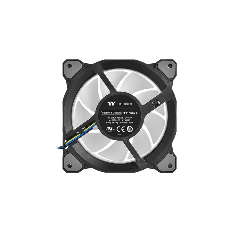 Thermaltake Riing Quad 12 RGB Radiator Fan TT Premium Edition 3 Pack, Gehäuselüfter(schwarz, 3er Set, 1x Controller)