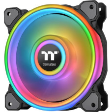 Thermaltake Riing Quad 12 RGB Radiator Fan TT Premium Edition Single Fan Pack, Gehäuselüfter(schwarz, Single Pack, ohne Controller)