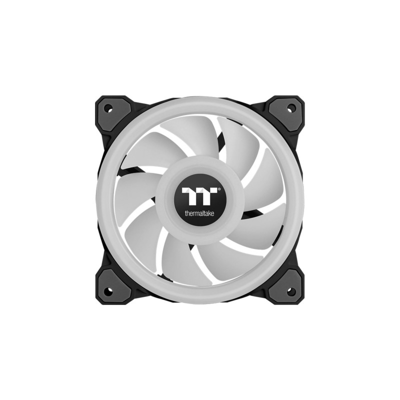 Thermaltake Riing Quad 14 RGB Radiator Fan TT Premium Edition 3 Pack, Gehäuselüfter(schwarz, 3er Set, 1x Controller)