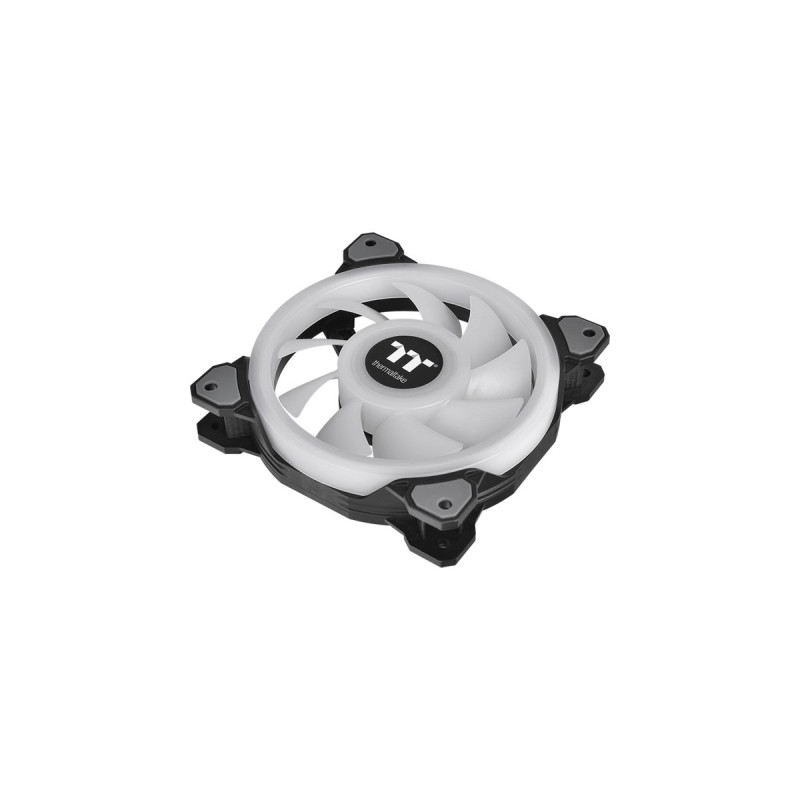 Thermaltake Riing Quad 14 RGB Radiator Fan TT Premium Edition 3 Pack, Gehäuselüfter(schwarz, 3er Set, 1x Controller)