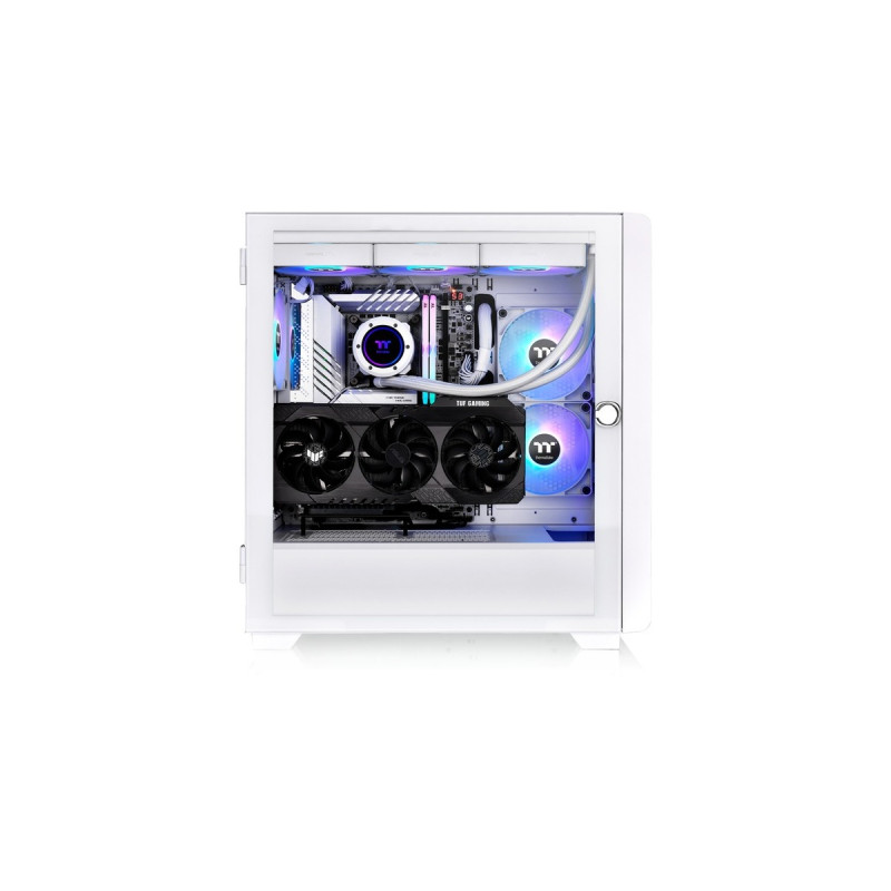 Thermaltake S250 ARGB , Tower-Gehäuse(weiß, Tempered Glass)