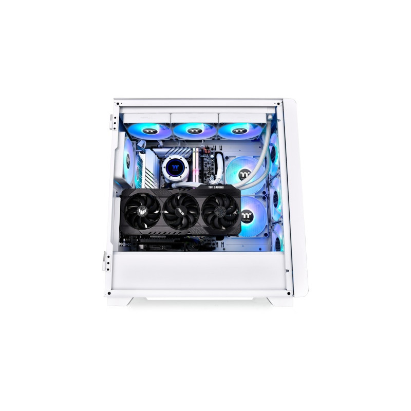 Thermaltake S250 ARGB , Tower-Gehäuse(weiß, Tempered Glass)
