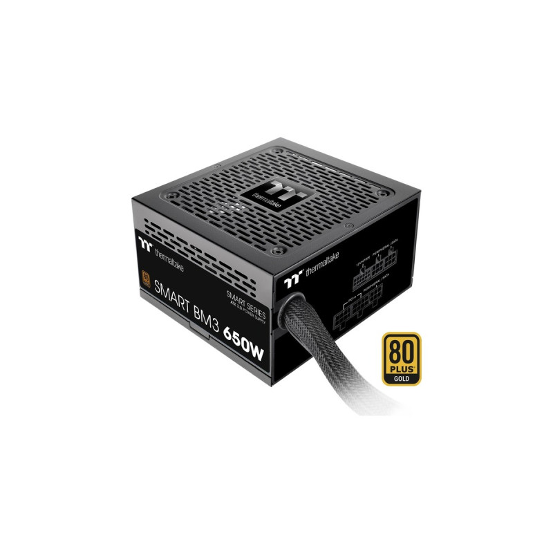 Thermaltake SMART BM3 650W, PC-Netzteil(schwarz, 1x 12VHPWR, 4x PCIe, Kabel-Management, 650 Watt)