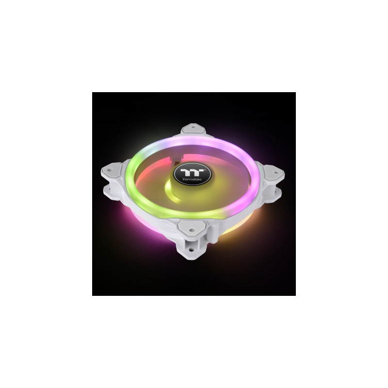 Thermaltake SWAFAN 12 RGB Radiator Fan TT Premium Edition White (3-Fan Pack), Gehäuselüfter(weiß, 3er Pack, inkl. Controller)