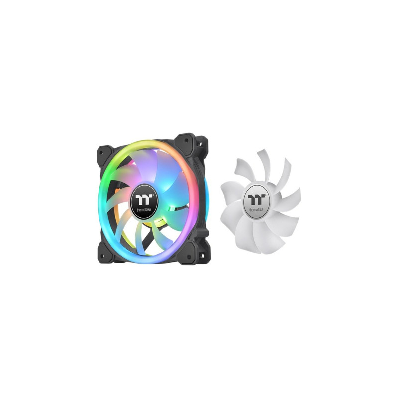 Thermaltake SWAFAN 14 RGB 140x140x25, Gehäuselüfter(schwarz, 3er Pack, inkl Controller)