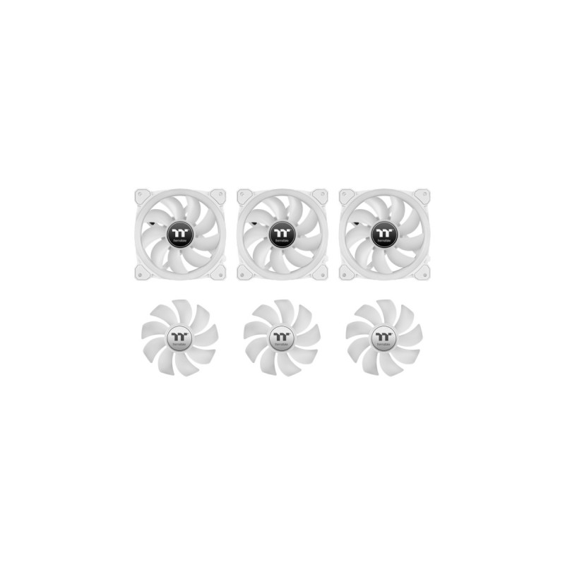 Thermaltake SWAFAN 14 RGB Radiator Fan TT Premium Edition White (3-Fan Pack), Gehäuselüfter(weiß, 3er Pack, inkl. Controller)