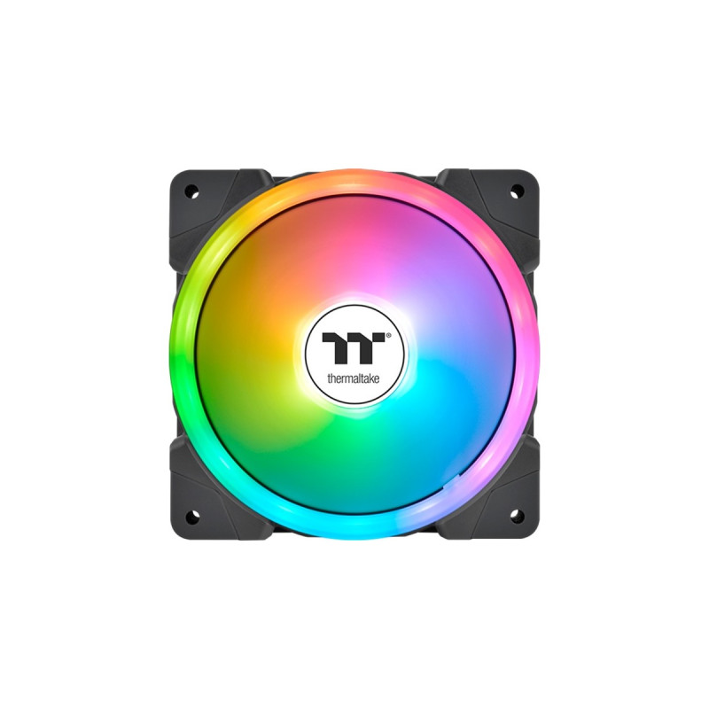 Thermaltake SWAFAN EX12 ARGB Sync PC Cooling Fan TT Premium Edition, Gehäuselüfter(schwarz, 3er Pack)