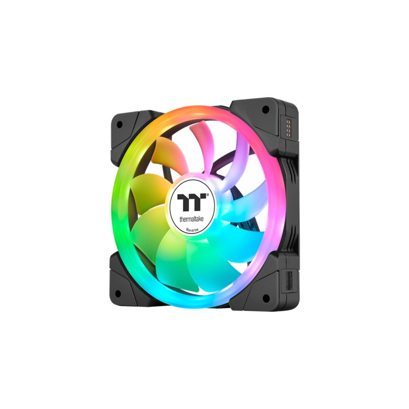 Thermaltake SWAFAN EX12 ARGB Sync PC Cooling Fan TT Premium Edition, Gehäuselüfter(schwarz, 3er Pack)