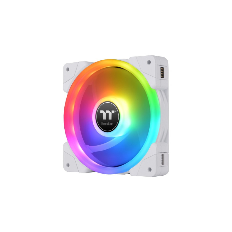 Thermaltake SWAFAN EX14 RGB PC Cooling Fan White TT Premium Edition, Gehäuselüfter(weiß, 3er Pack, inkl. Controller)