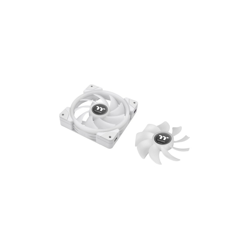 Thermaltake SWAFAN EX14 RGB PC Cooling Fan White TT Premium Edition, Gehäuselüfter(weiß, 3er Pack, inkl. Controller)