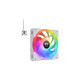 Thermaltake SWAFAN EX14 RGB PC Cooling Fan White TT Premium Edition, Gehäuselüfter(weiß, 3er Pack, inkl. Controller)