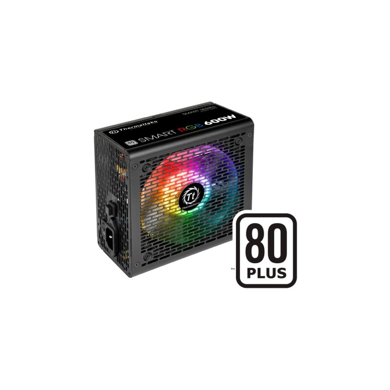 Thermaltake Smart RGB 600W, PC-Netzteil(schwarz, 2x PCIe, RGB, 600 Watt, Outlet)