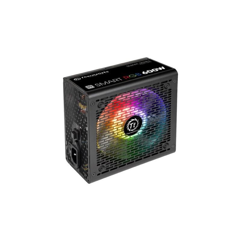 Thermaltake Smart RGB 600W, PC-Netzteil(schwarz, 2x PCIe, RGB, 600 Watt)