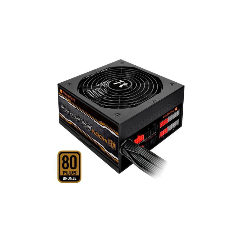 Thermaltake Smart SE 630W, PC-Netzteil(schwarz, 2x PCIe, Kabel-Management, 630 Watt)