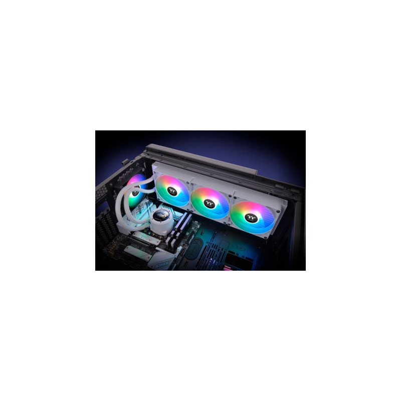 Thermaltake TH420 V2 Ultra ARGB Sync All-In-One Liquid Cooler Snow Edition, Wasserkühlung(weiß)