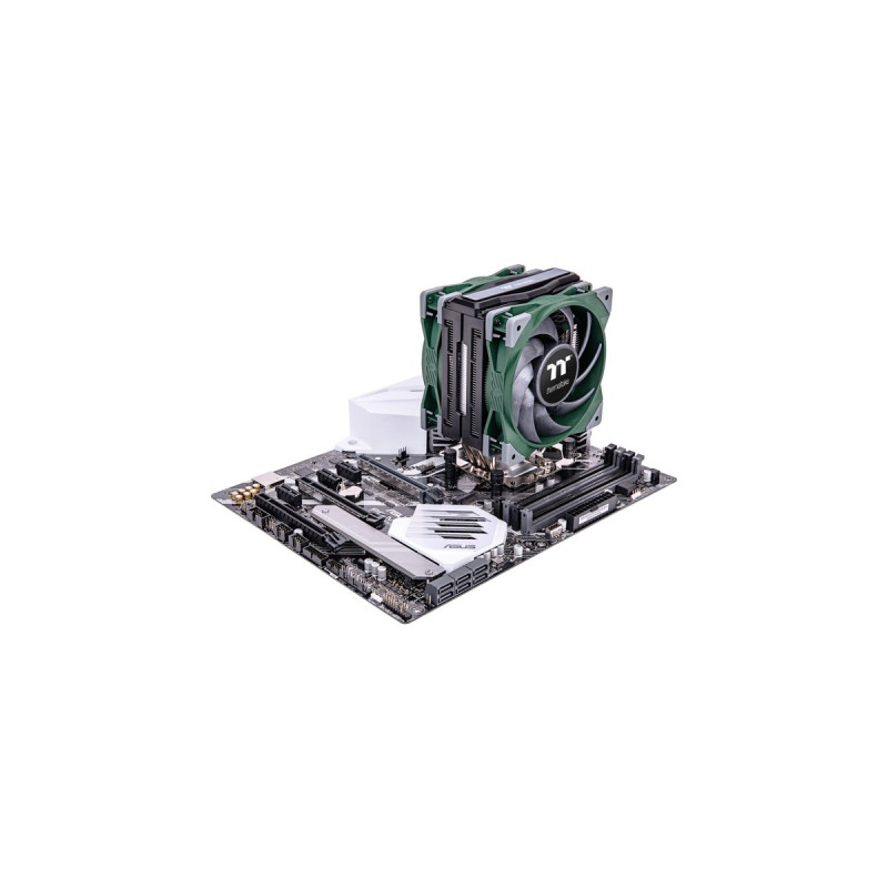 Thermaltake TOUGHAIR 510 CPU Air Cooler Racing Green, CPU-Kühler(schwarz/grün)