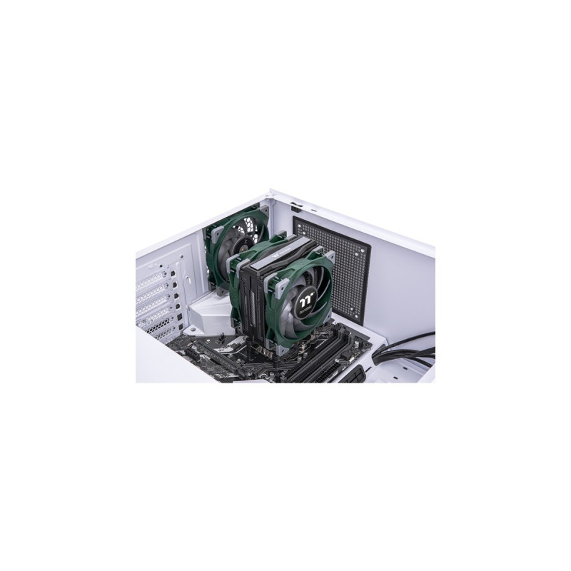 Thermaltake TOUGHAIR 510 CPU Air Cooler Racing Green, CPU-Kühler(schwarz/grün)