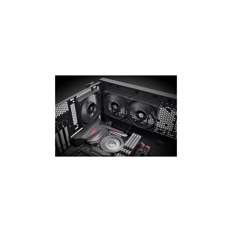 Thermaltake TOUGHFAN 12 Pro High Static Pressure PC Cooling Fan 120x120x25, Gehäuselüfter(schwarz, Single Fan Pack)