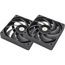 Thermaltake TOUGHFAN 12 Pro High Static Pressure PC Cooling Fan 120x120x25, Gehäuselüfter(schwarz, 2 Fans Pack)