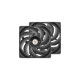 Thermaltake TOUGHFAN 12 Pro High Static Pressure PC Cooling Fan 120x120x25, Gehäuselüfter(schwarz, 2 Fans Pack)