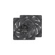 Thermaltake TOUGHFAN 12 Pro High Static Pressure PC Cooling Fan 120x120x25, Gehäuselüfter(schwarz, 2 Fans Pack)