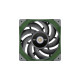 Thermaltake TOUGHFAN 12 Racing Green High Static Pressure Radiator Fan 120x120x25, Gehäuselüfter(grün, Single Pack)