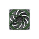 Thermaltake TOUGHFAN 12 Racing Green High Static Pressure Radiator Fan 120x120x25, Gehäuselüfter(grün, Single Pack)