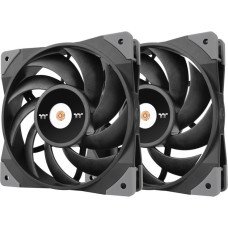 Thermaltake TOUGHFAN 12 Radiator Fan 120x120x25, Gehäuselüfter(schwarz, 2er Pack)