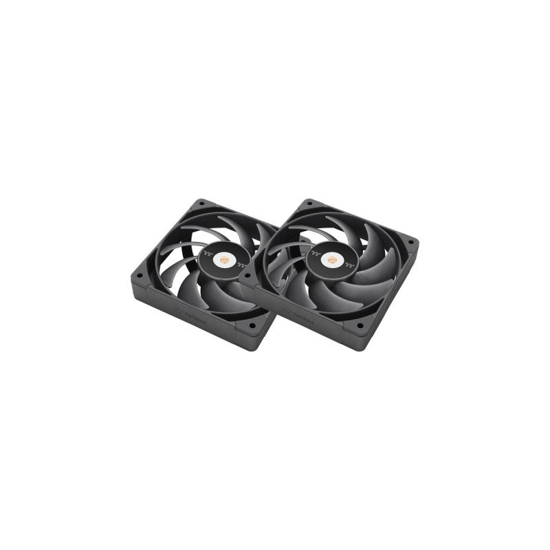 Thermaltake TOUGHFAN 14 Pro High Static Pressure PC Cooling Fan 140x140x25, Gehäuselüfter(schwarz, 2 Fans Pack)
