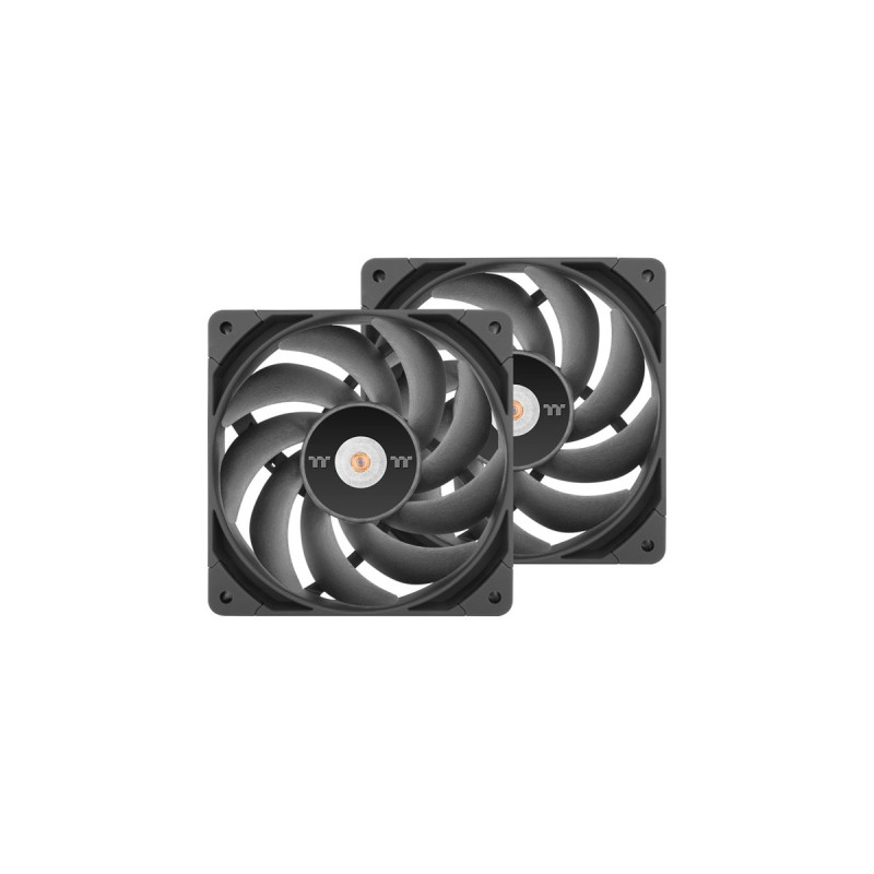 Thermaltake TOUGHFAN 14 Pro High Static Pressure PC Cooling Fan 140x140x25, Gehäuselüfter(schwarz, 2 Fans Pack)