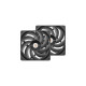 Thermaltake TOUGHFAN 14 Pro High Static Pressure PC Cooling Fan 140x140x25, Gehäuselüfter(schwarz, 2 Fans Pack)