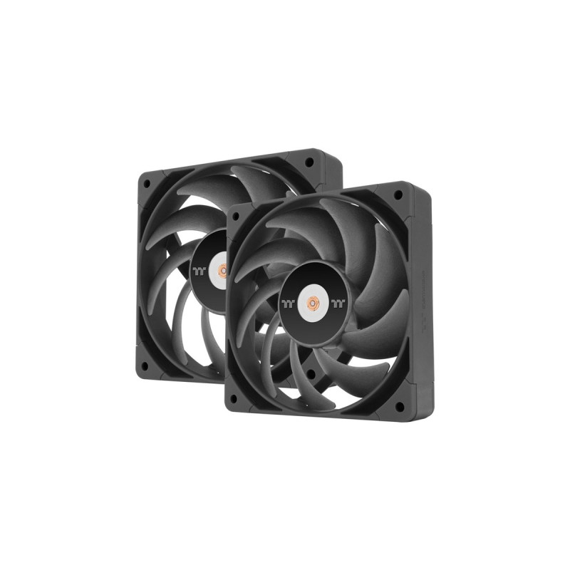 Thermaltake TOUGHFAN 14 Pro High Static Pressure PC Cooling Fan 140x140x25, Gehäuselüfter(schwarz, 2 Fans Pack)